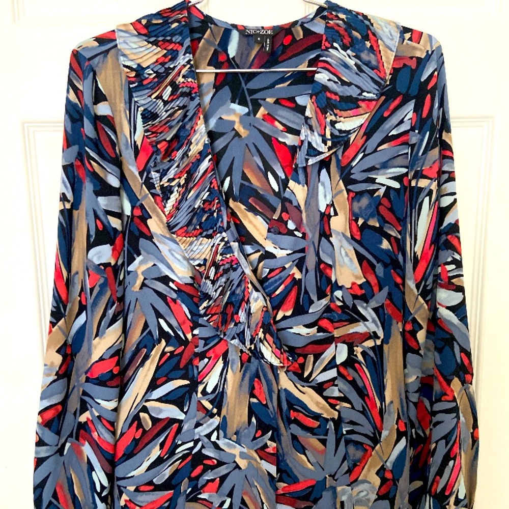 NIC+ZOE colorful blouse